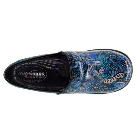 Easy Work By Easy Street Lyndee Health Care Professional Shoes, Blue Women's 8M - Picture 6 of 16